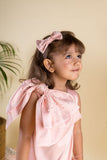 Blooming Feather Dress Soft Pink