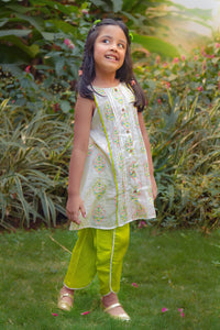 Tiranga Kurta And Dhoti Pants Set