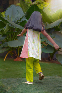 Tiranga Kurta And Dhoti Pants Set