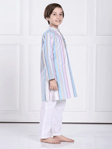 Ekam Striped Kurta Pajama Set