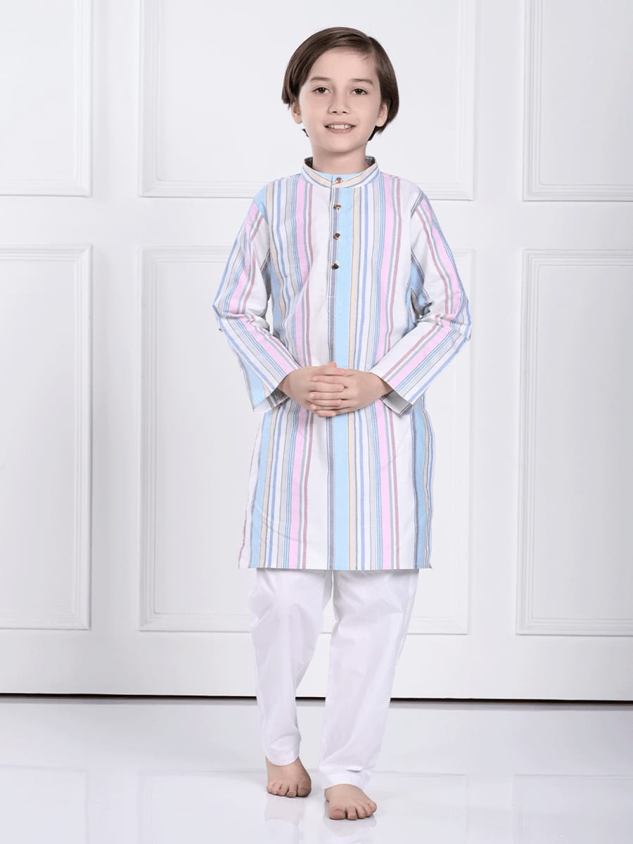 Ekam Striped Kurta Pajama Set