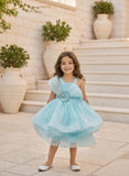 Blue Sequence Frock