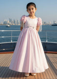 Pink Satin Gown