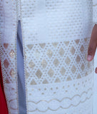 White Embroidered Sherwani with Chudidar