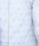White Embroidered Sherwani with Chudidar