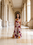 Pink 3D Flower Top with Plazzo