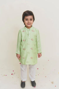 Full Sleeves Elephant Katha Kurta