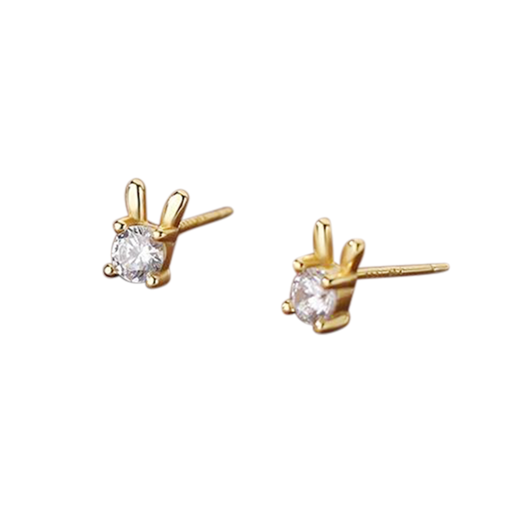 Crystal Bunny Studs