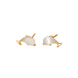 Studded Dolphin Earrings