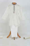 Cotton Silver Lurex Kurta and Glazed Cotton Pyjama