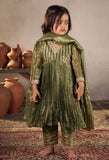 Olive Green Anarkali Set