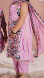 Pink Kalamkari Anarkali Suit