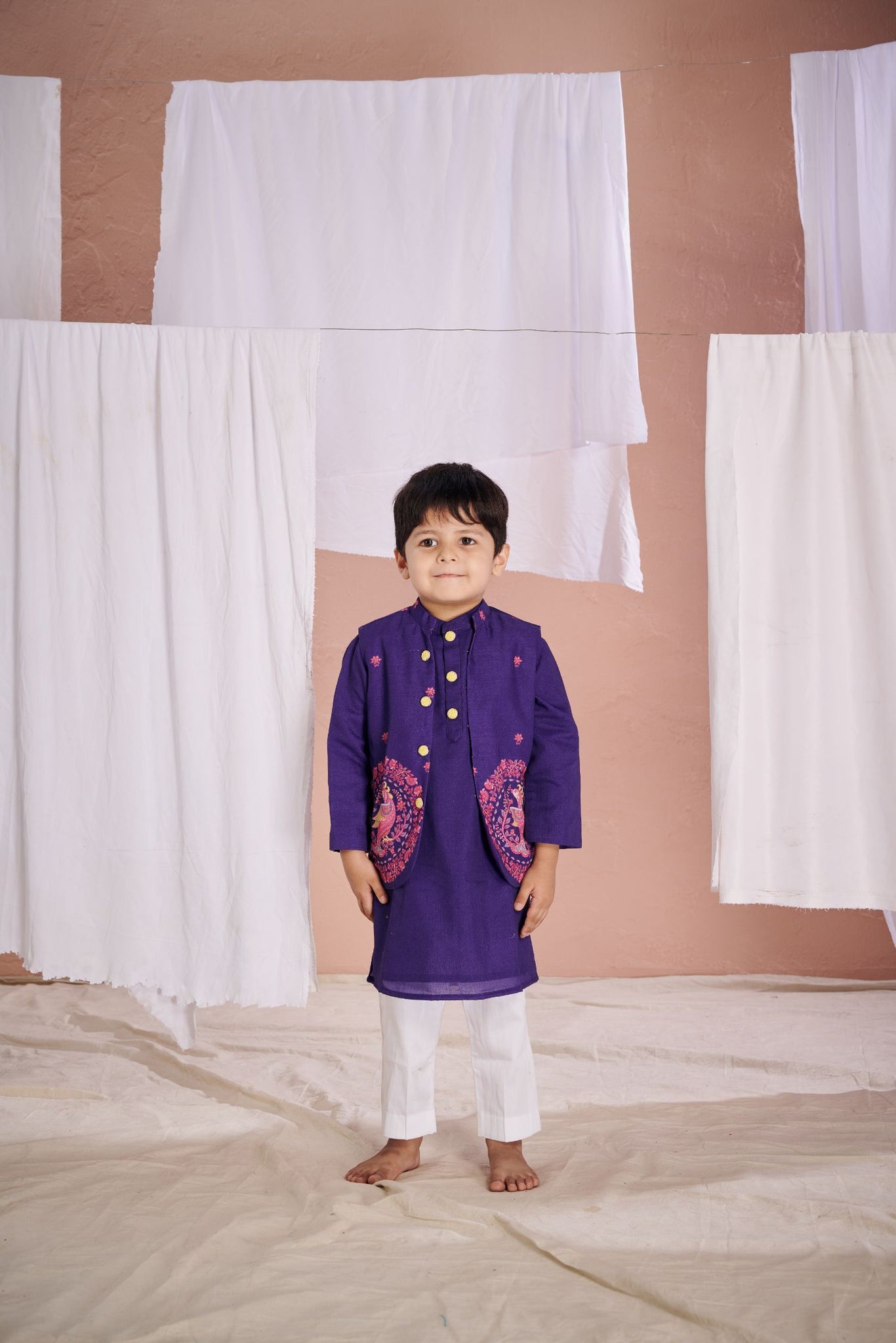 Purple Kurta Set