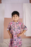 Pink Kalamkari Kurta Set