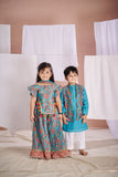 Blue Kalamkari Kurta Set