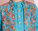 Blue Kalamkari Kurta Set