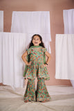 Green Fish Sharara Set