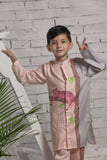 Peach Long Kurta And Pants Set