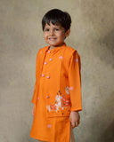 Orange Pichwai Bandi Set