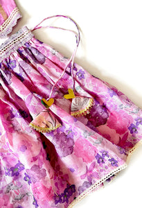 Lilac Waistcoat Skirt Set