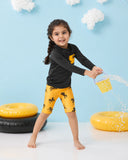 Black And Mustard Horse Swim Set