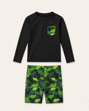 Black And Dino Camo Swim Set