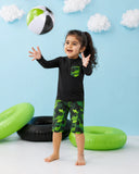 Black And Dino Camo Swim Set