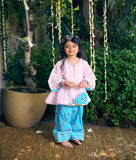 Pink Kurti with Printed Farshi Salwar