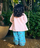 Pink Kurti with Printed Farshi Salwar