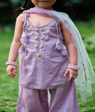 Lilac Kurti with Farshi Salwar
