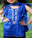 Blue Kurti with Farshi Salwar