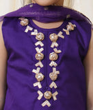 Purple Kurti with Farshi Salwar