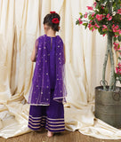Purple Kurti with Farshi Salwar