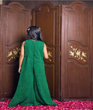 Green Bandhej Jumpsuit