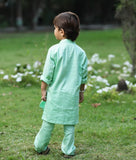 Green Gota Embroidered Kurta Set