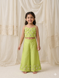 Embroidered floral  Palazzo set