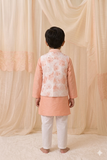 Printed Bundi with kurta set