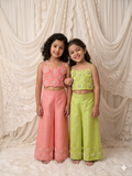 Embroidered floral  Palazzo set