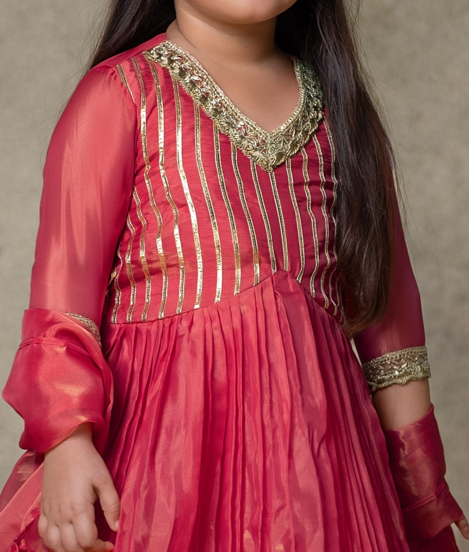 Gota Anarkali Set