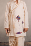 White Kite Dhoti Set