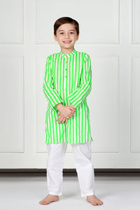 Neon Green Stripes Set