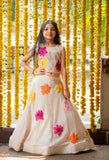 Elegant sequin work Top And Heavy Sequins Embroidered flower Lehenga