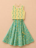 Mint leaf tassel Lehenga Set