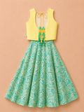 Mint leaf tassel Lehenga Set