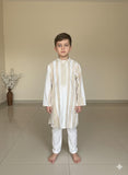 Cotton handloomed kurta with mulmul lining and Glaze Cotton pyjama