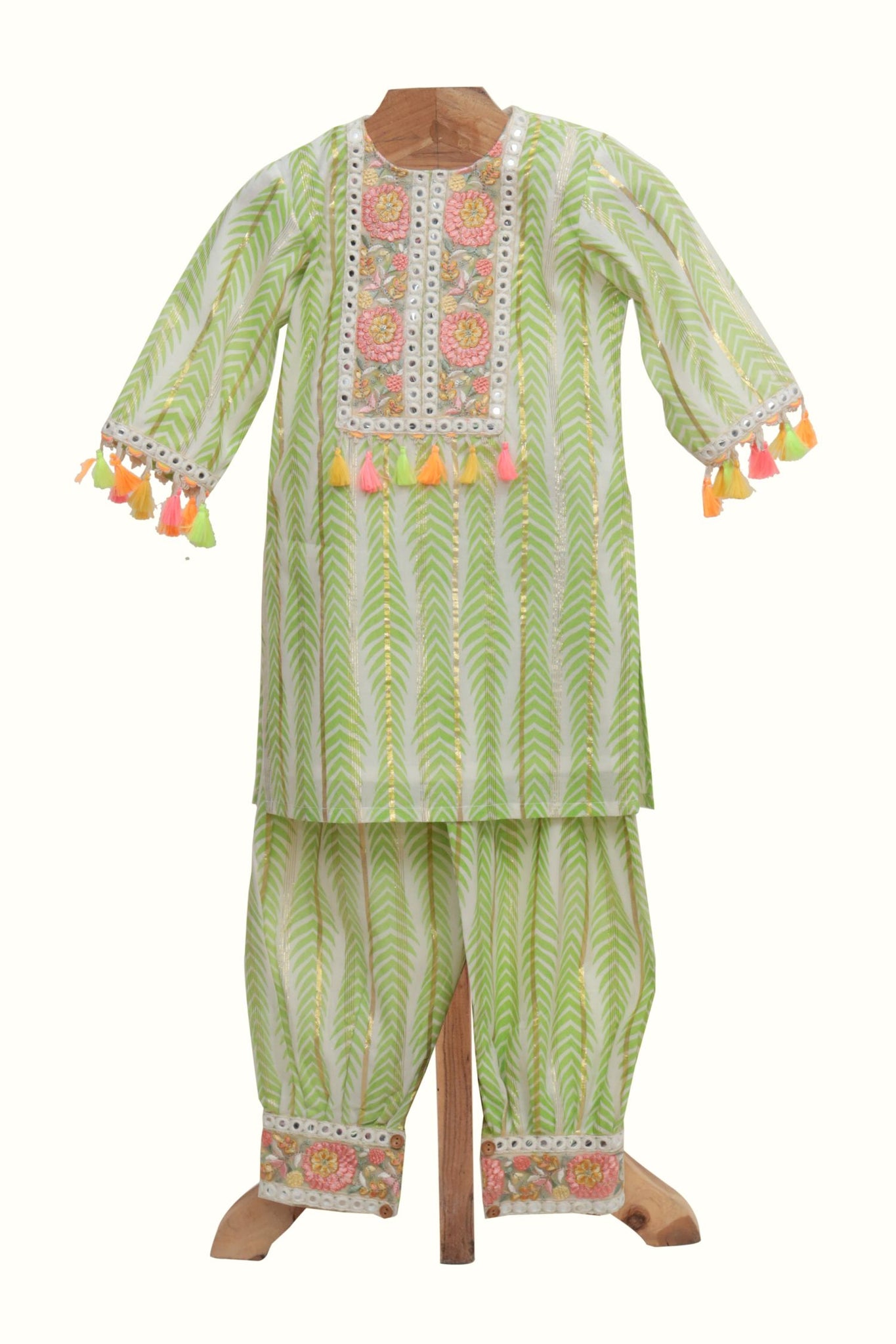 Cotton Kurta With Heram Pants