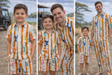 Lobster colourful print co- ord set (half sleeves shirt and shorts) Full Sleeves shirt can be on order