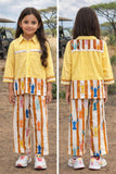 Lobster Colourful print full sleeves co-ord set . With detailing on the back of the shirt