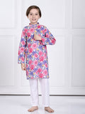 Noah Pink & Purple Floral Kurta Pajama Set