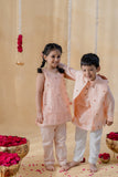 PEACH CHAKRI JACKET SET